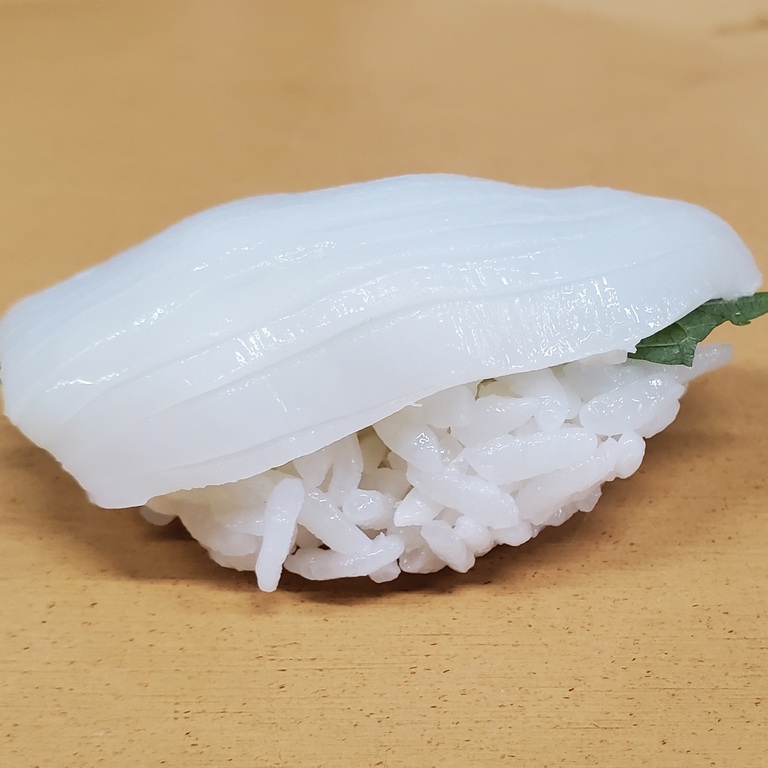 Order Squid Sushi (3pcs) food online from Sushi Loco store, Long Beach on bringmethat.com