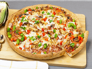Order BBQ Chicken Bonanza Pizza - Personal 8'' food online from Sarpino's Pizzeria  store, Northbrook on bringmethat.com