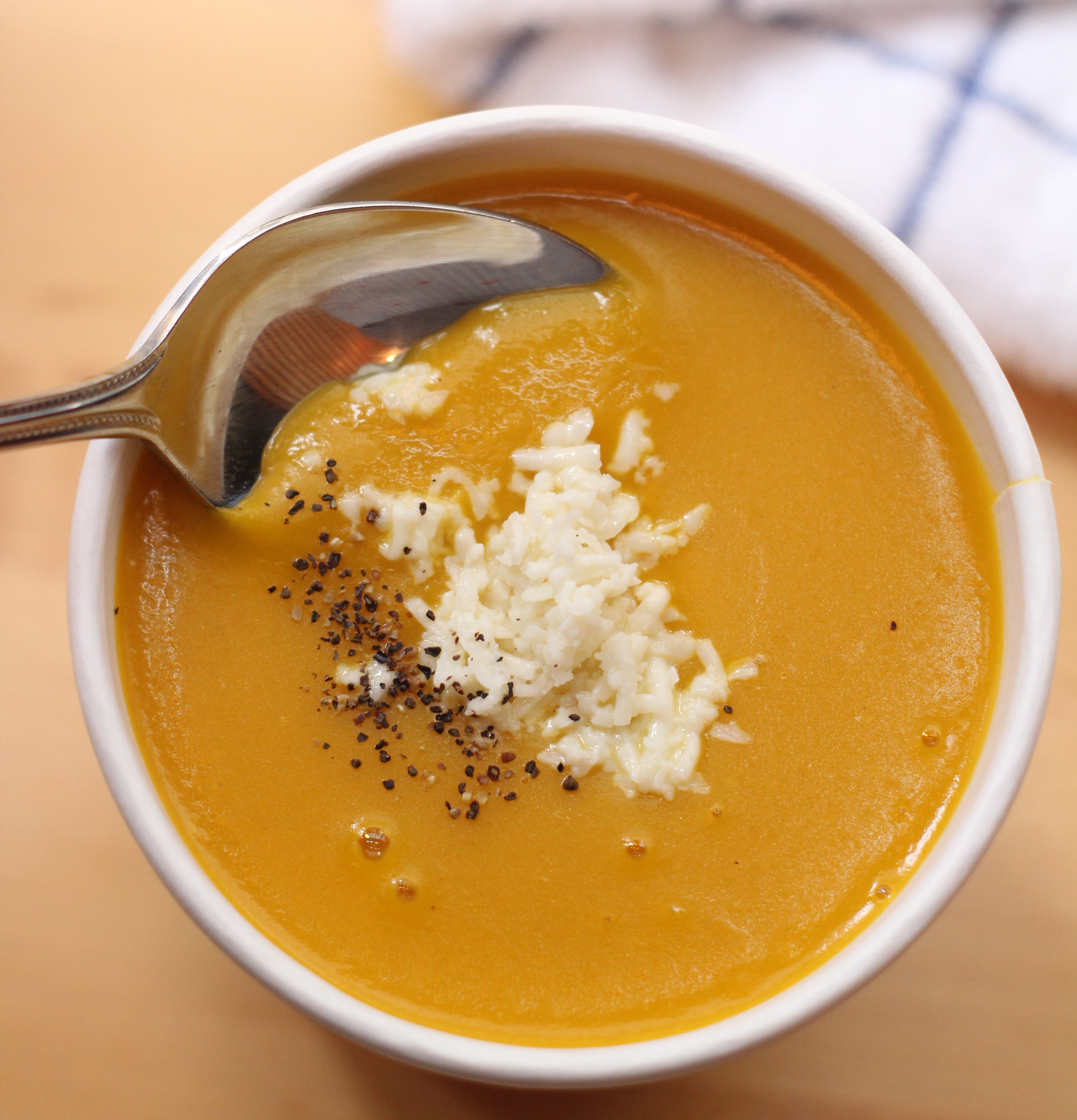 Order Pumpkin soup food online from Bienmesabe Arepa Bar store, Chicago on bringmethat.com