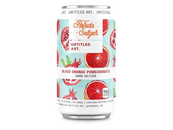 Order Untitled Art Florida Seltzer Blood Orange Pomegranate - 6x 12oz Cans food online from Garfield's Beverage Warehouse store, Chicago on bringmethat.com