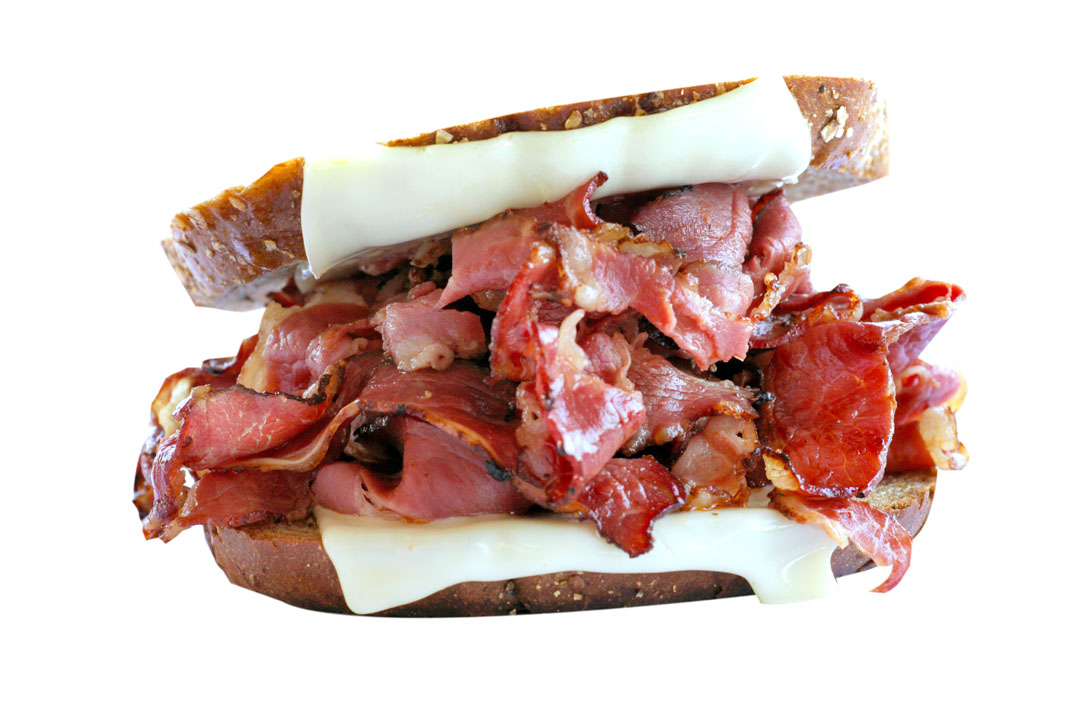 Order Pastrami Melt Sandwich food online from Michael Super Burgers store, Whittier on bringmethat.com