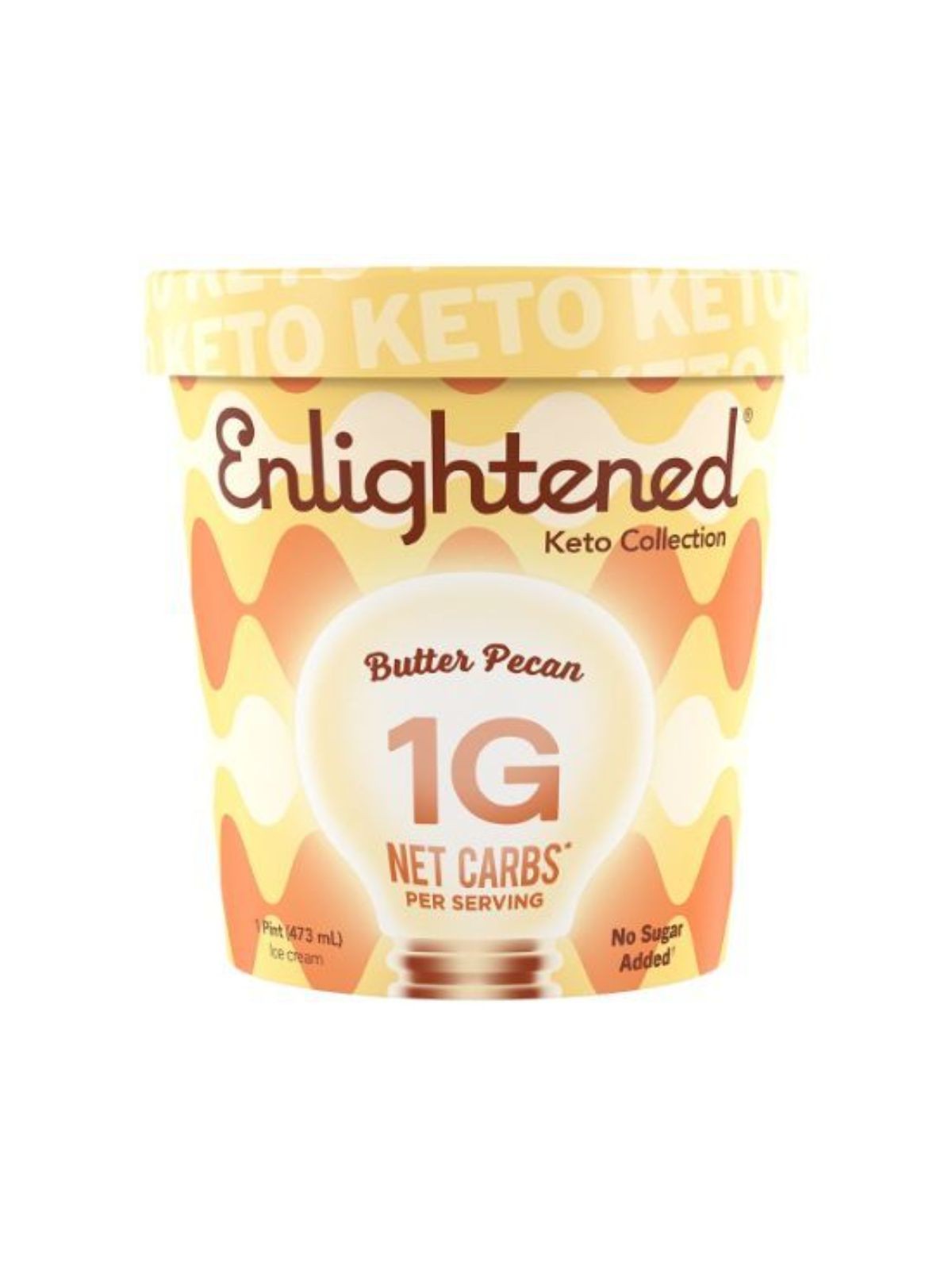 Order Enlightened Butter Pecan Keto Ice Cream (1 Pint) food online from Stock-Up Mart store, Minneapolis on bringmethat.com