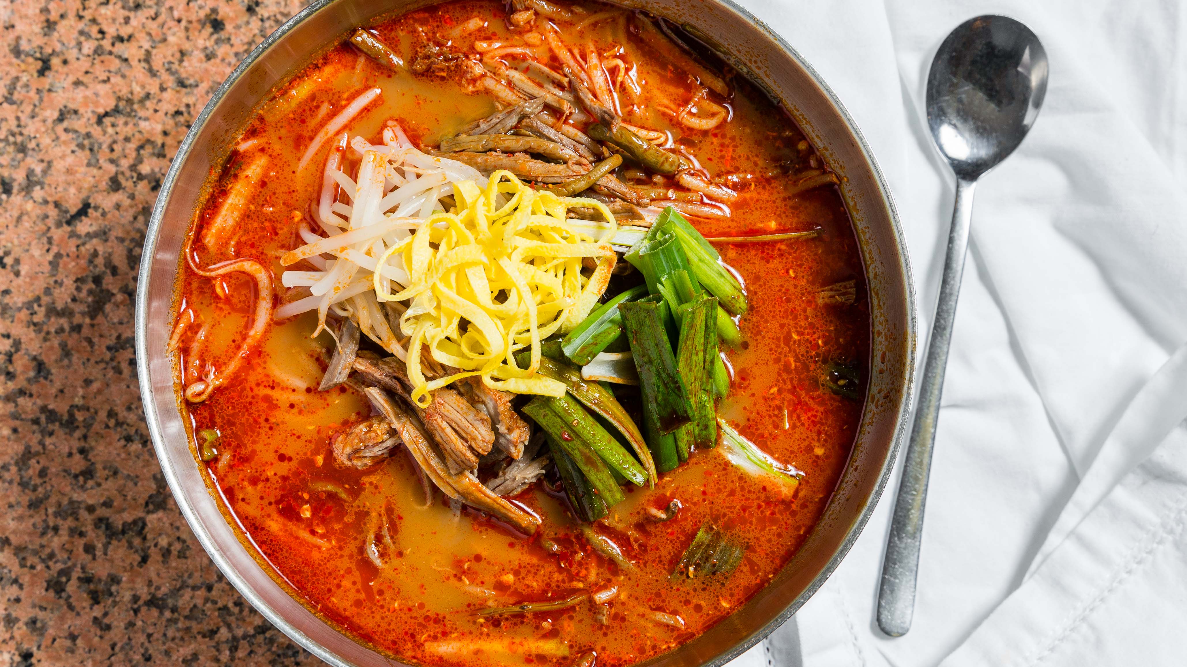 Order Spicy Beef Soup food online from Doore Korean Restaurant store, Irvine on bringmethat.com