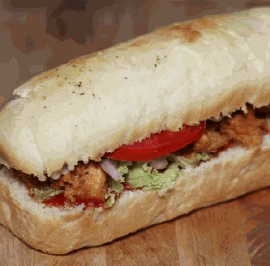 Order BBQ Chicken Sandwich food online from IV Deli Mart store, Goleta on bringmethat.com