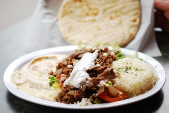 Order Gyro Plate food online from Deli Shez Cafe store, Seattle on bringmethat.com