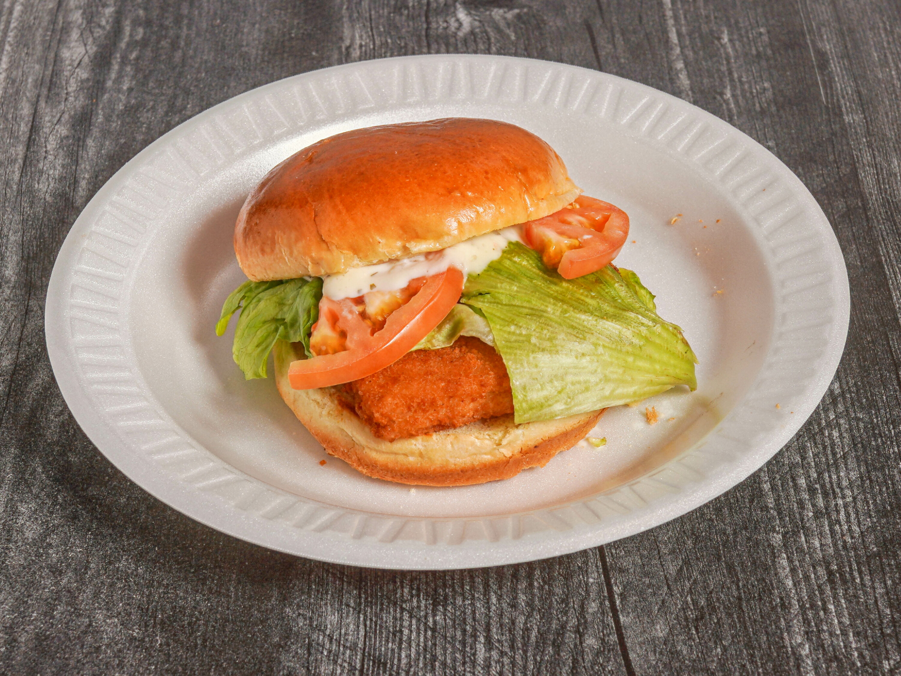 Order Fish Sandwich food online from Jeff's Red Hots store, Chicago on bringmethat.com