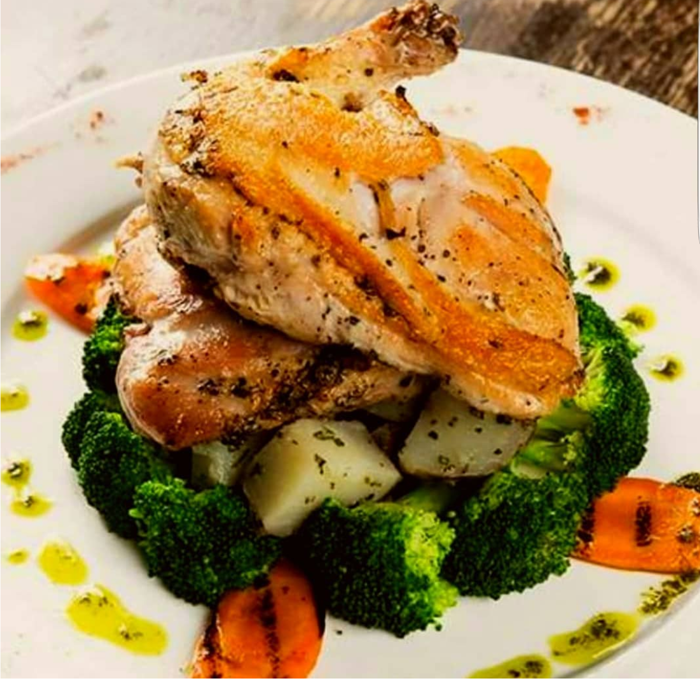 Order Herb Roasted Organic Chicken food online from Bellini store, New York on bringmethat.com