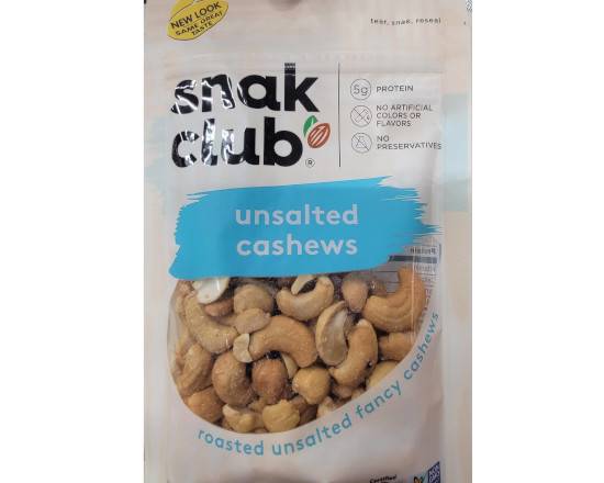 Order Snack club Unsalted cashews  food online from Hub Market & Deli store, San Diego on bringmethat.com