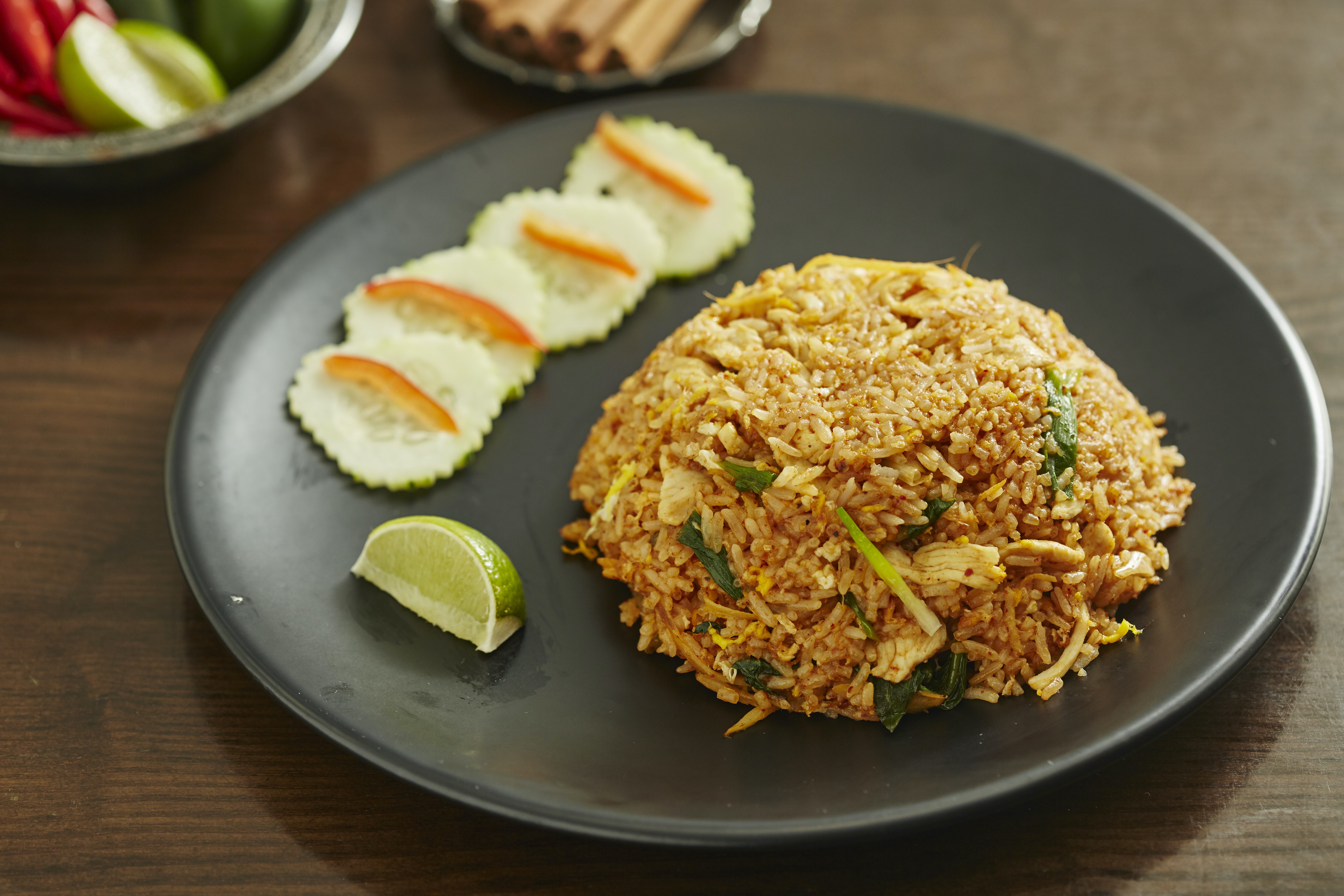 Order Spicy Thai Herbs Fried Rice Lunch Special food online from Spice store, New York on bringmethat.com