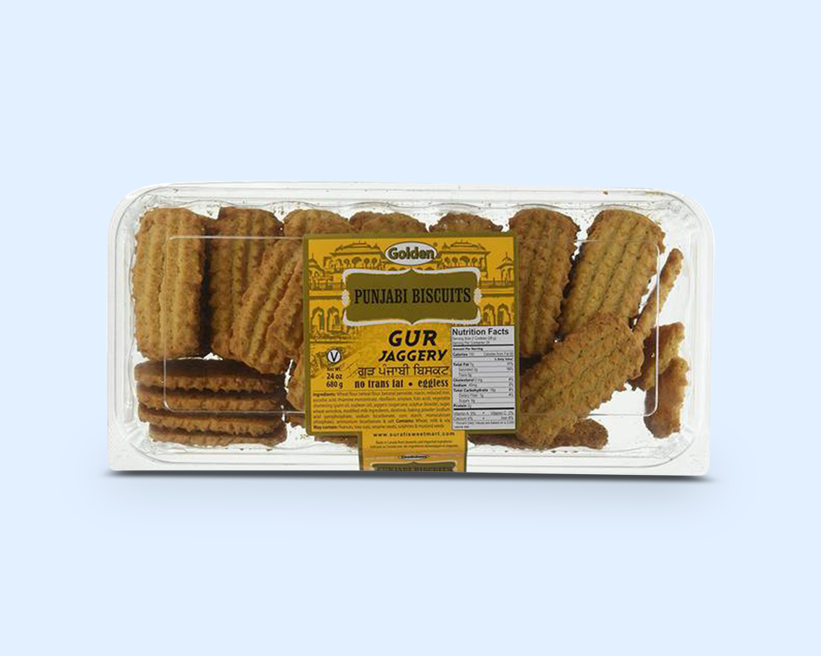 Order Gur Jaggery Biscuit food online from India Delivered store, San Francisco on bringmethat.com