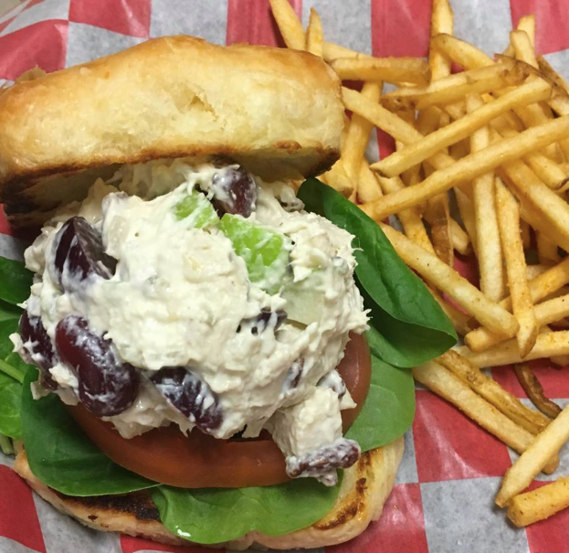 Order Chicken Salad Sandwich food online from Top Dawg Tavern store, Columbia on bringmethat.com