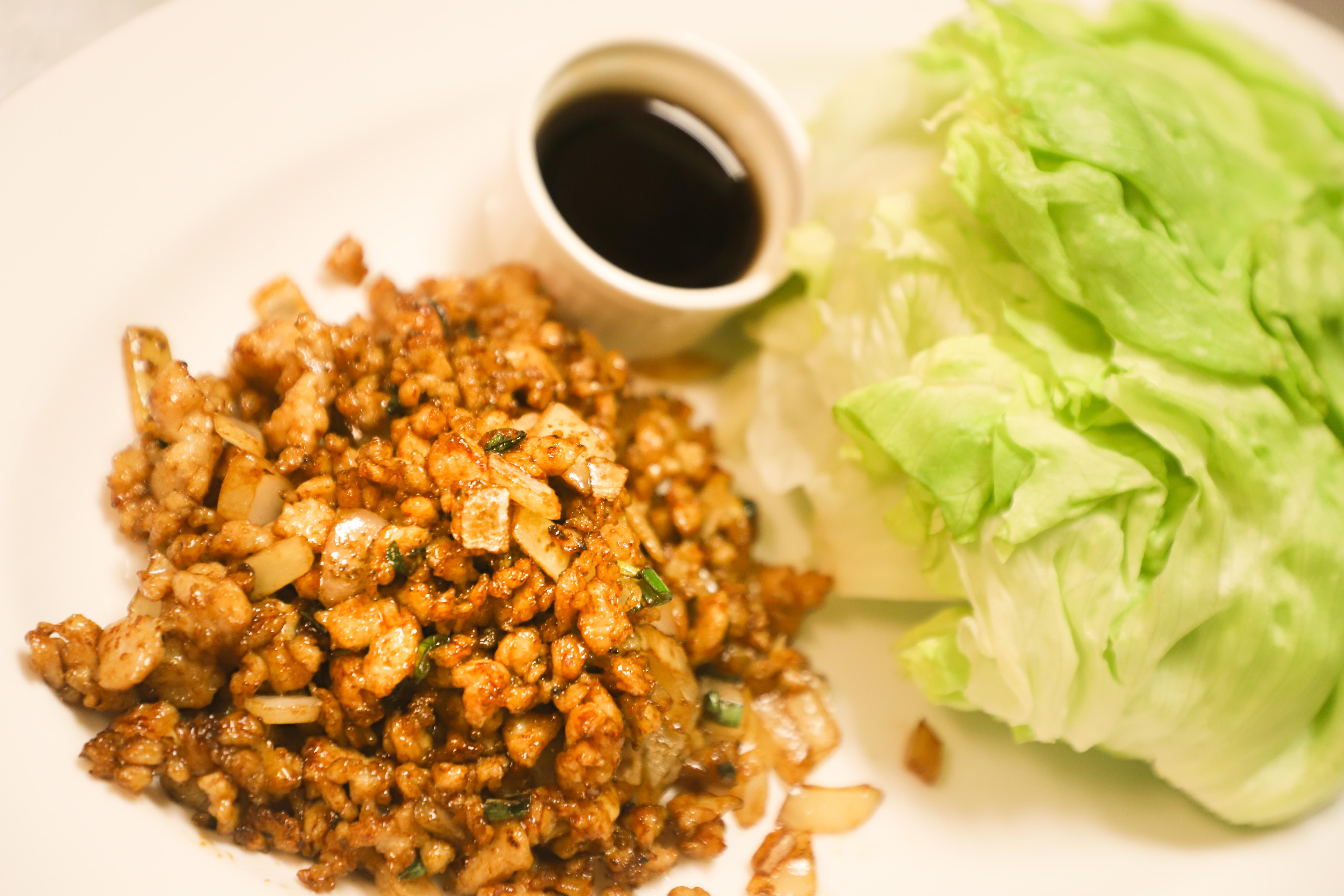 Order 13. Chicken Lettuce Wrap food online from Jc Sushi & Chinese Restaurant store, Phoenix on bringmethat.com