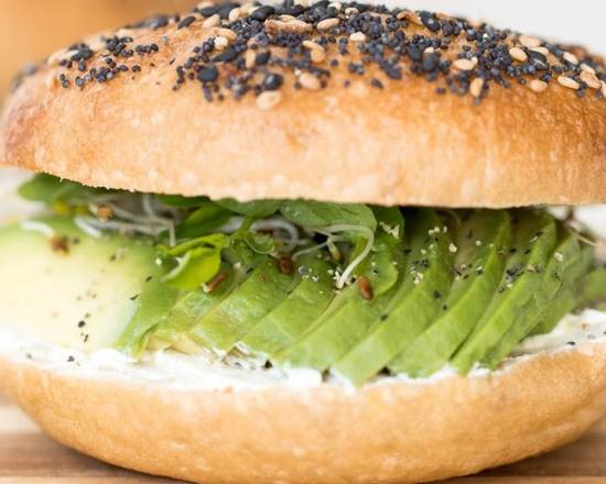 Order Avocado & Cream Cheese Bagel food online from Twisted St. Cafe store, San Francisco on bringmethat.com