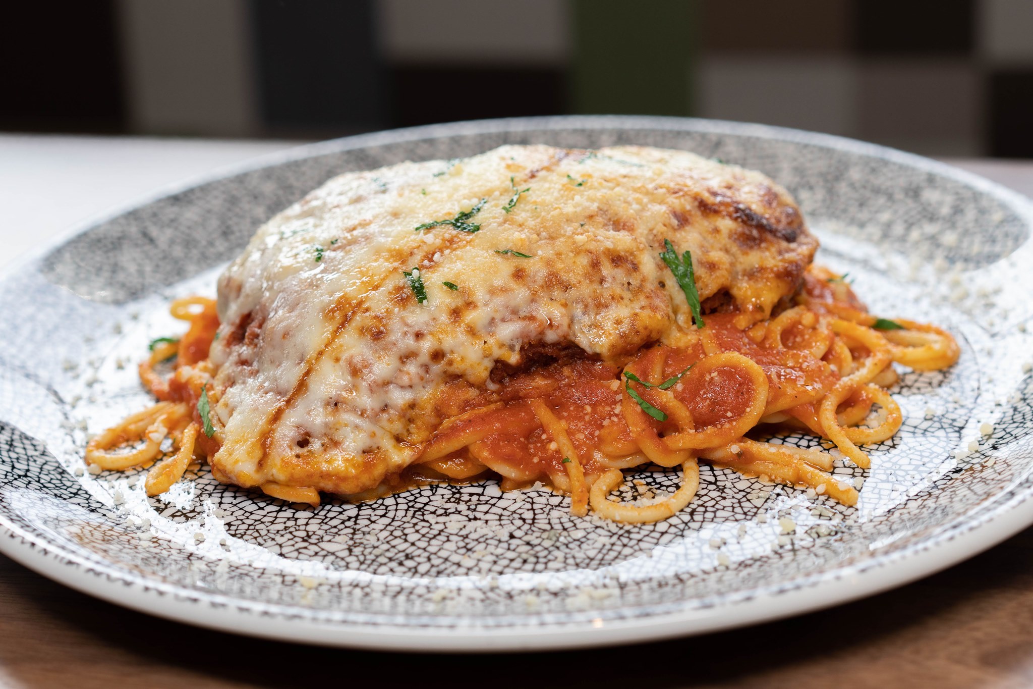 Order Chicken Parmigiana food online from Tick tock diner ny store, New York on bringmethat.com