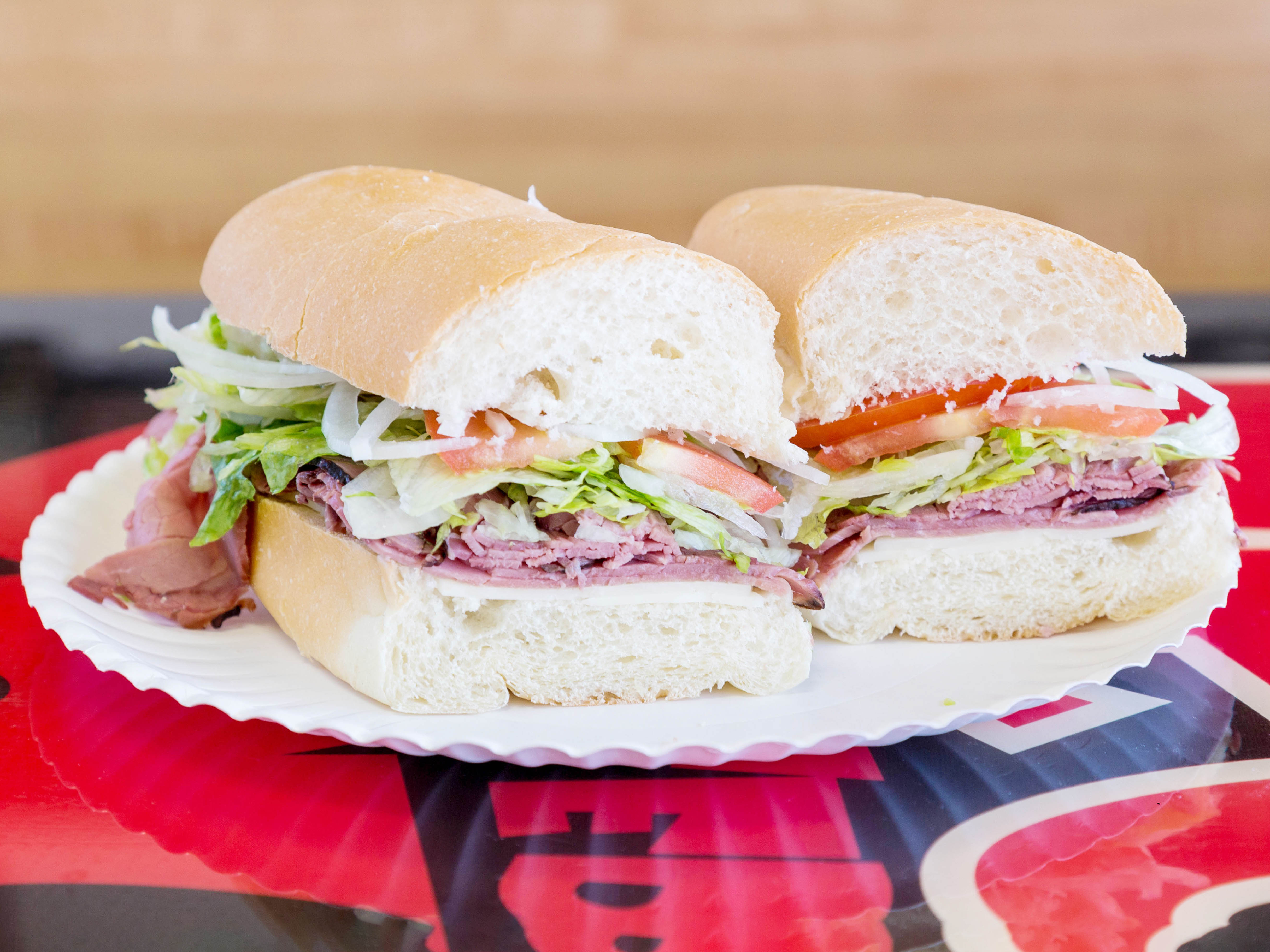 Order 6. Roast Beef and Cheese food online from Neds Krazy Sub store, Mesa on bringmethat.com