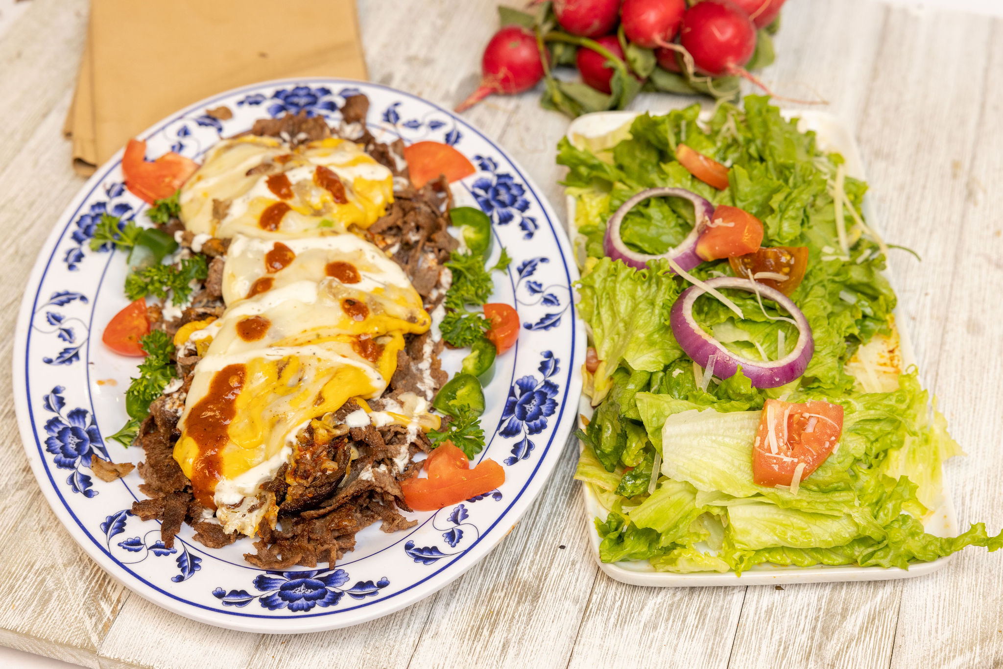 Order Philly Cheese Steak Salad  food online from Wava Low Carb / Keto store, Dallas on bringmethat.com