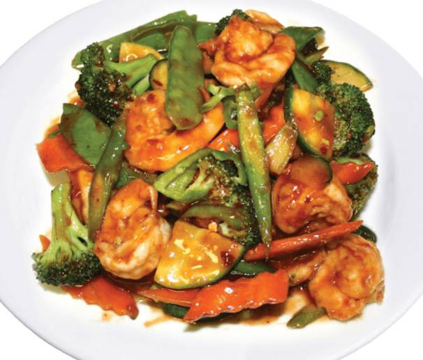Order Hunan shrimp  food online from Lucky Buddha store, Atlanta on bringmethat.com
