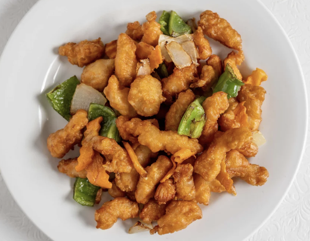 Order Sweet and Sour Chicken food online from Dragon Inn store, Durham on bringmethat.com
