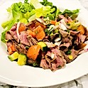Order Yum Nuar Nam Tok (Grilled Waterfall Beef Salad) food online from Mekong Cafe store, Midvale on bringmethat.com
