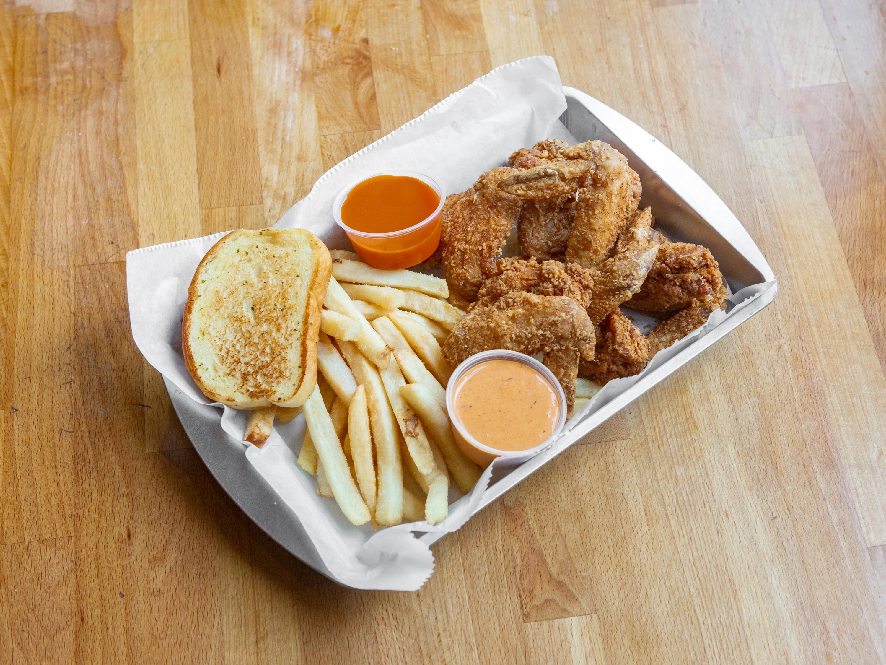 Order 6 Piece Wing Meal food online from Chick-N Grille store, Pittsburgh on bringmethat.com