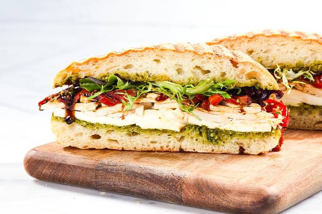 Order Chicken Pesto Caprese food online from Mendocino Farms store, West Hollywood on bringmethat.com
