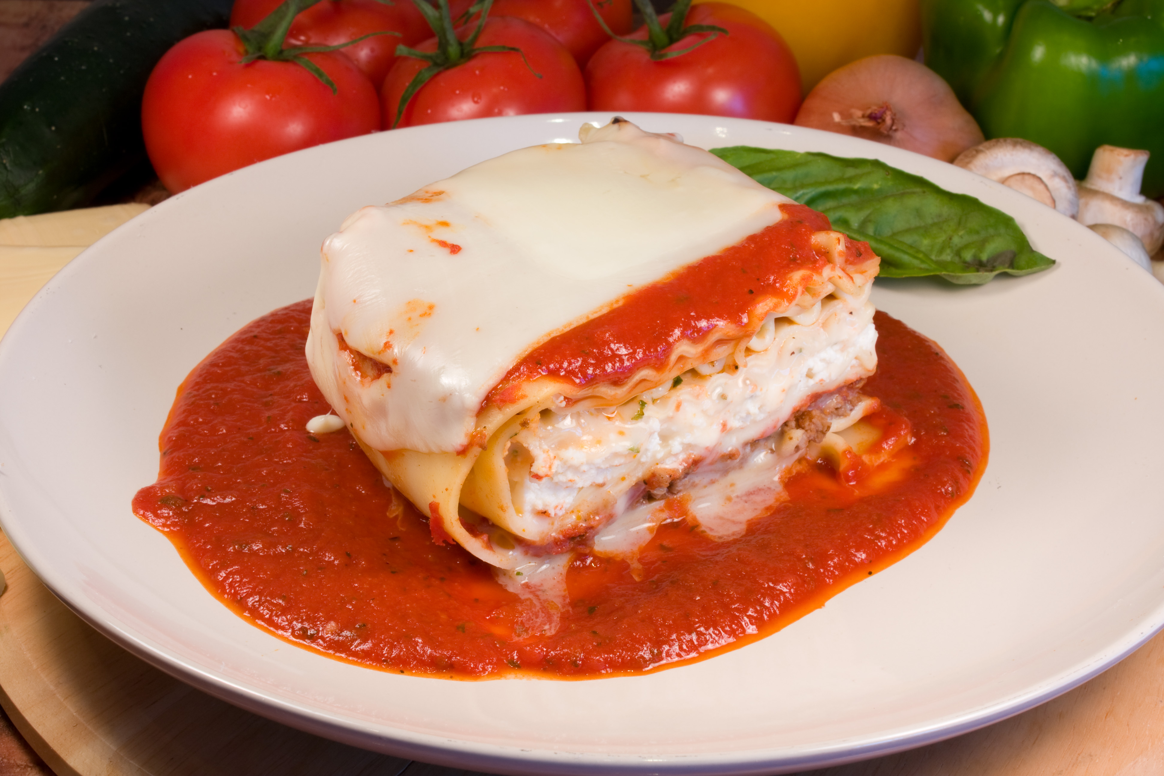 Order Meat Lasagna food online from Ameci Pizza & Pasta store, Chatsworth on bringmethat.com