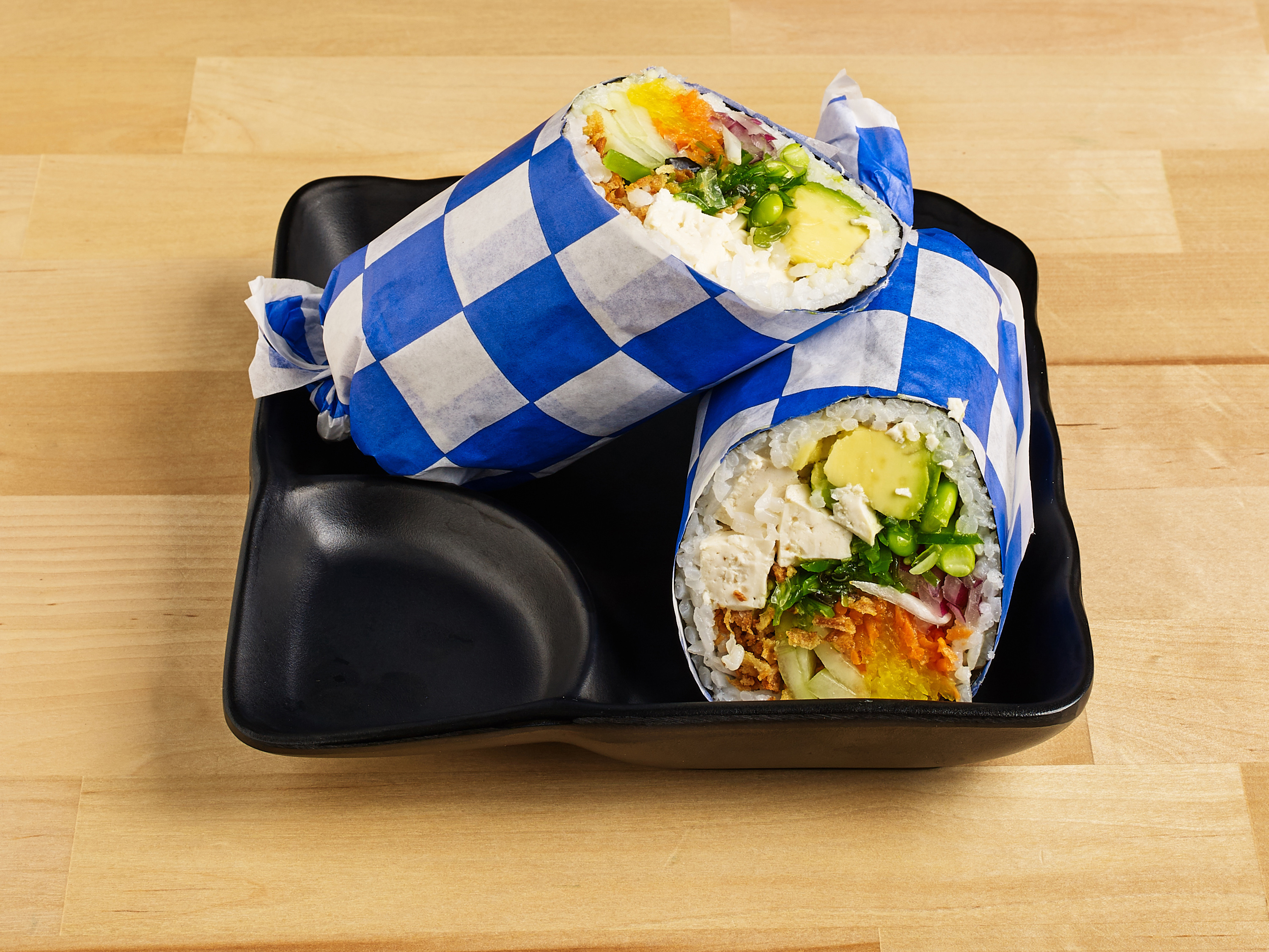 Order H5. Veggie Mix Burrito food online from Poke Burrito store, Deer Park on bringmethat.com