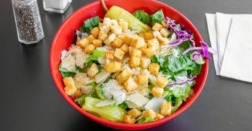 Order Caesar Salad food online from Pita Grill and Creperie - Warren store, Warren on bringmethat.com