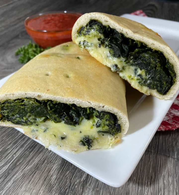 Order Spinach & Cheese Stuffed Bread food online from Captain’s Curbside Seafood store, Trappe on bringmethat.com