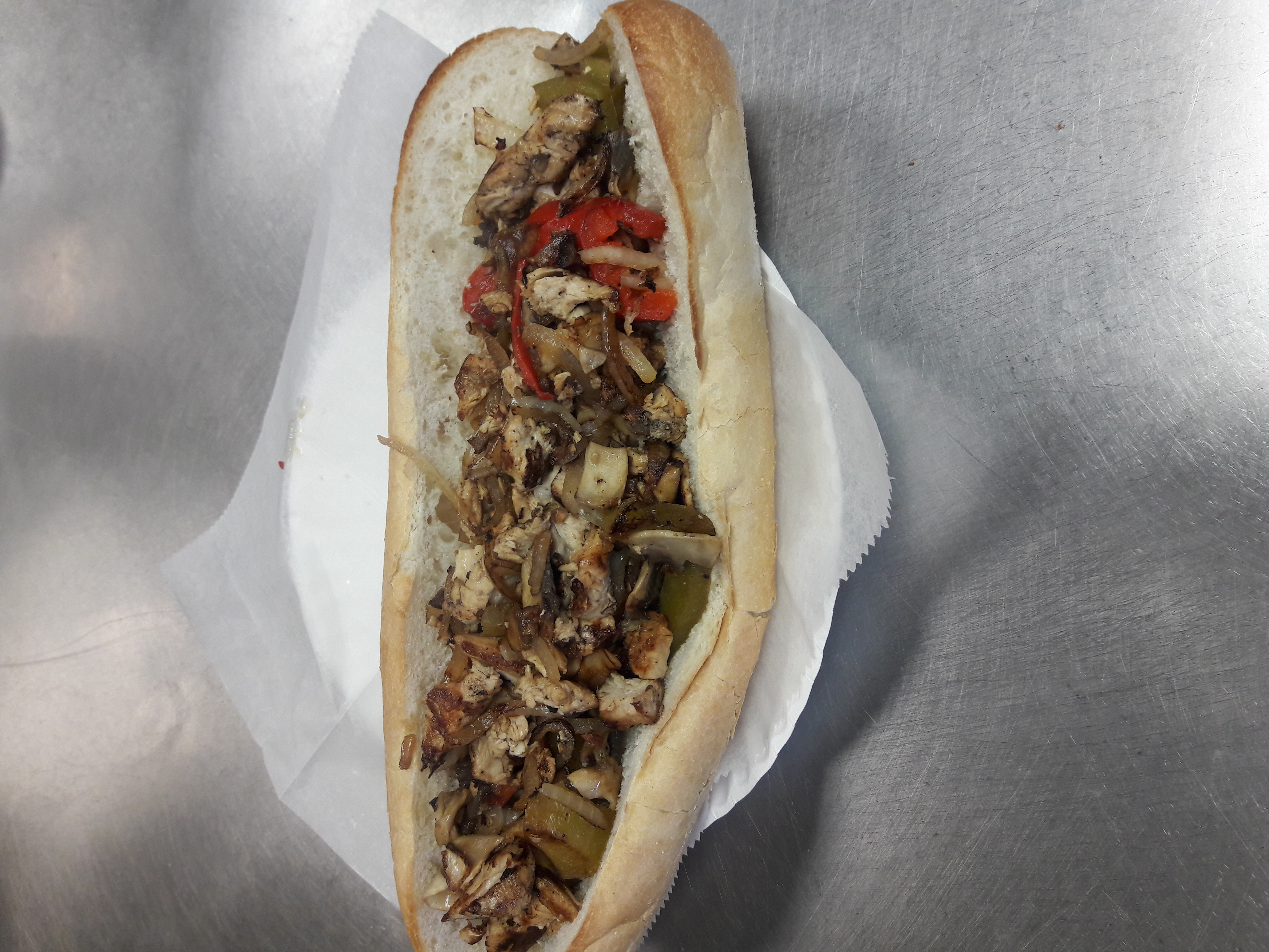 Order Grilled Chicken Stir Fry Hot Sub food online from D&D Pizza & Subs store, Watertown on bringmethat.com