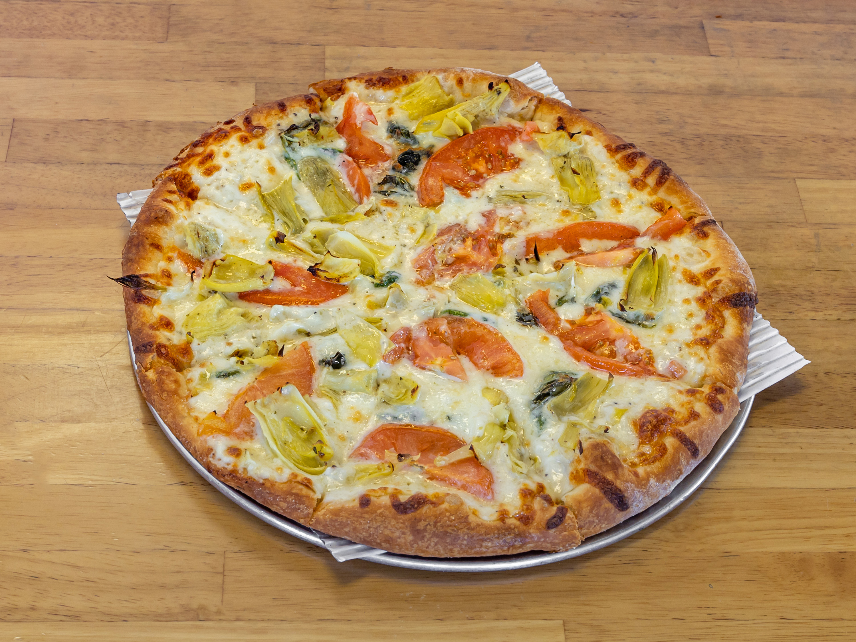 Order Santa Angelina Specialty Pizza food online from Zeppo Pizza store, Bakersfield on bringmethat.com