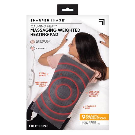 Order Calming Heat Massaging Weighted Heating Pad by Sharper Image food online from CVS store, FRANKFORT on bringmethat.com