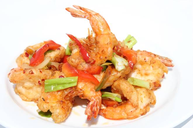 Order Salt & Pepper Prawns food online from China Pavilion store, Orange on bringmethat.com