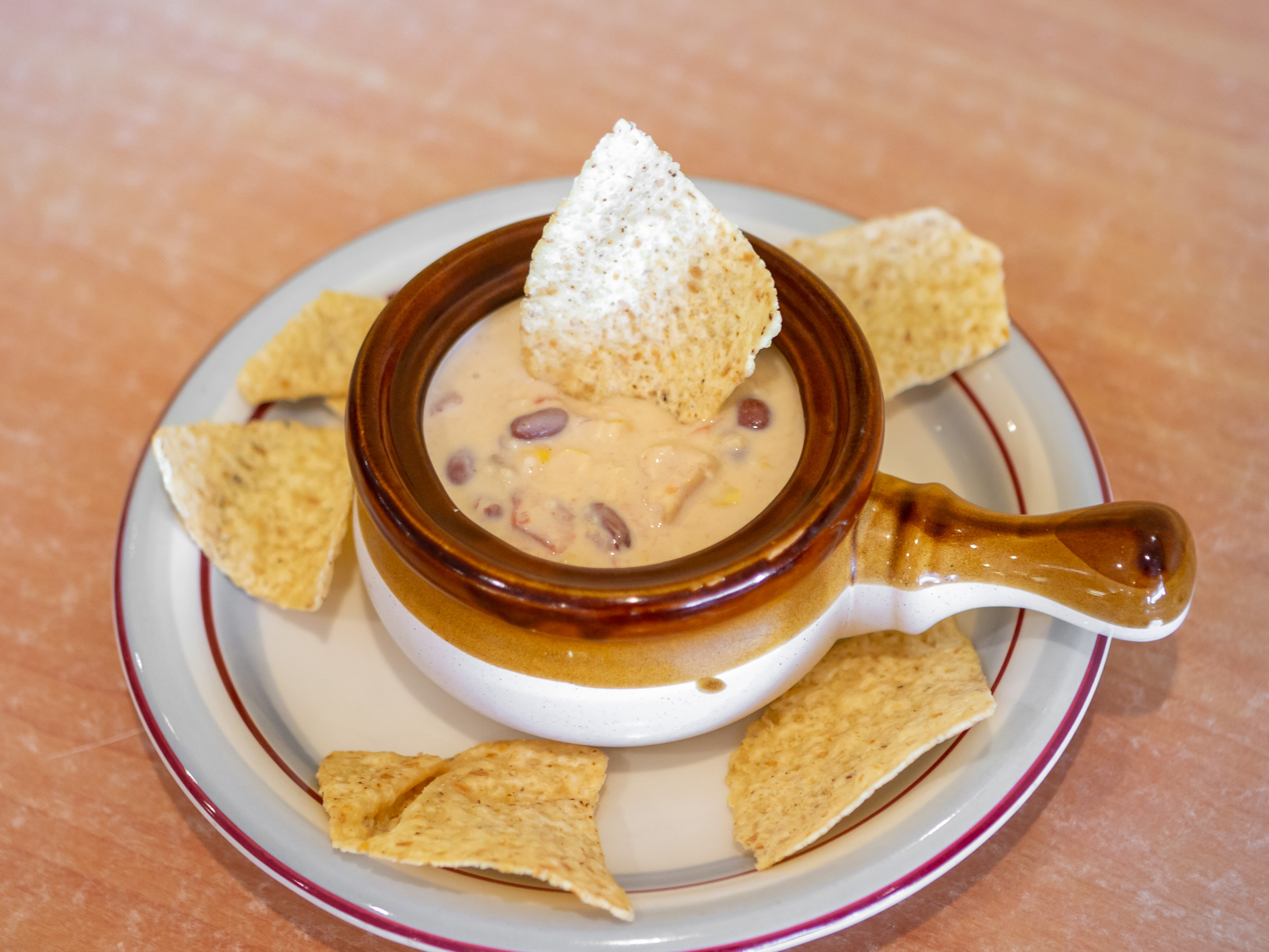 Order Cheesy Chicken Tortilla Soup food online from The Peaberry Bean & Beats store, Whitmore Lake on bringmethat.com
