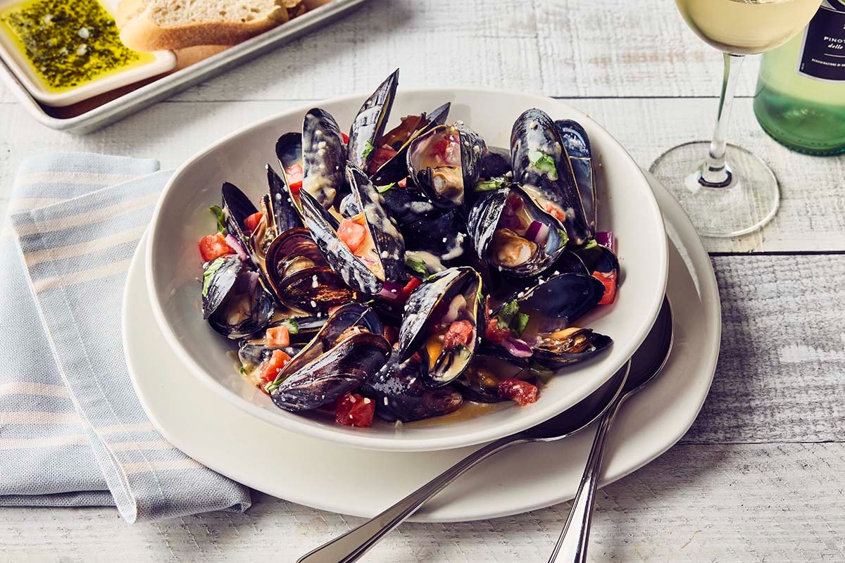 Order Mussels Josephine® food online from Bonefish Grill store, Raleigh on bringmethat.com