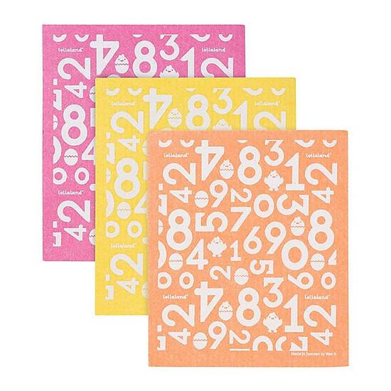 Order Lollaland® 3-Pack Sponge Cloth Set in Pink/Yellow/Orange food online from Buybuy Baby store, Nashua on bringmethat.com