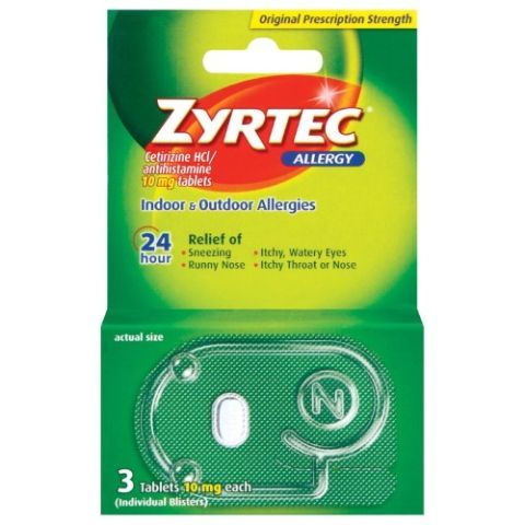 Order Zyrtec Allergy Tablets 10mg 3 Count food online from Speedway store, Centerville on bringmethat.com