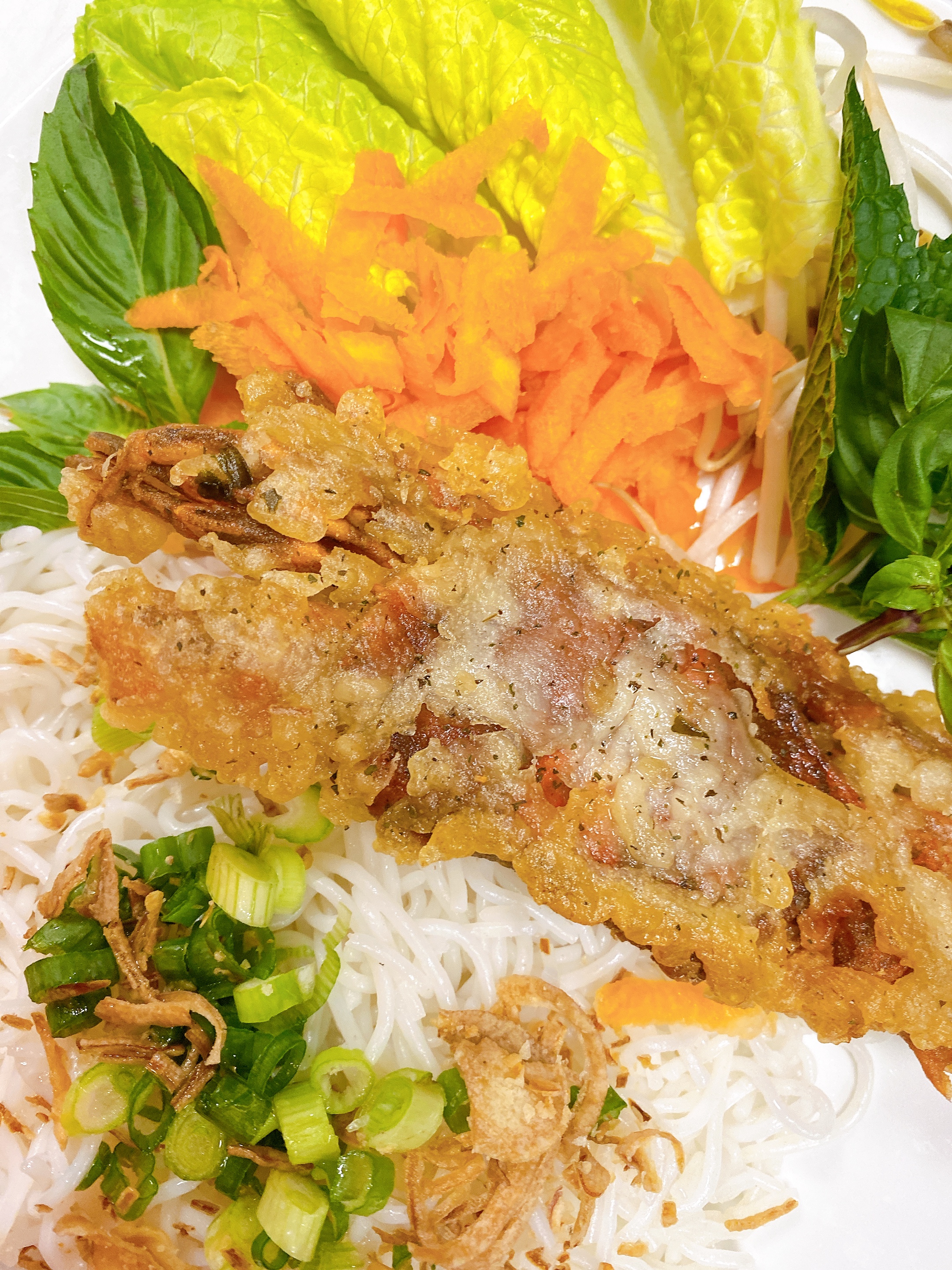 Order Soft shell crab with rice vermicelli  food online from My Thai store, Newark on bringmethat.com