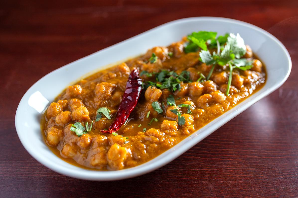 Order Chana Masala -vegan  (come with basmati rice) food online from Indian Clay Pot store, Chicago on bringmethat.com