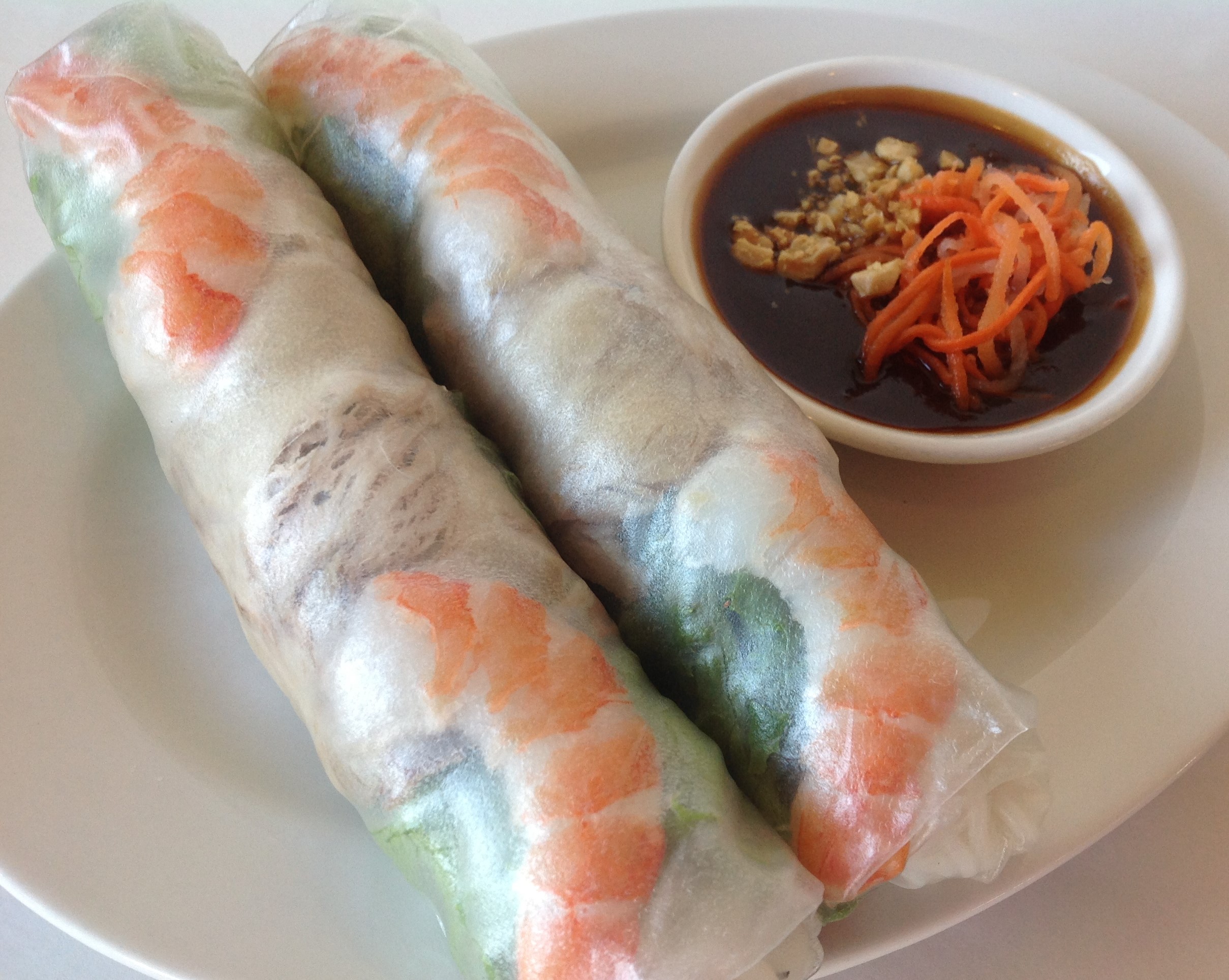 Order A06. Spring Rolls Shrimp and Pork (GC) food online from Pho Daily store, Gardena on bringmethat.com