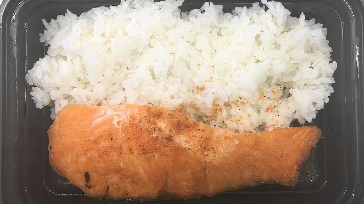 Order 1 Salmon and Rice  food online from Lee Family Deli store, Camden on bringmethat.com