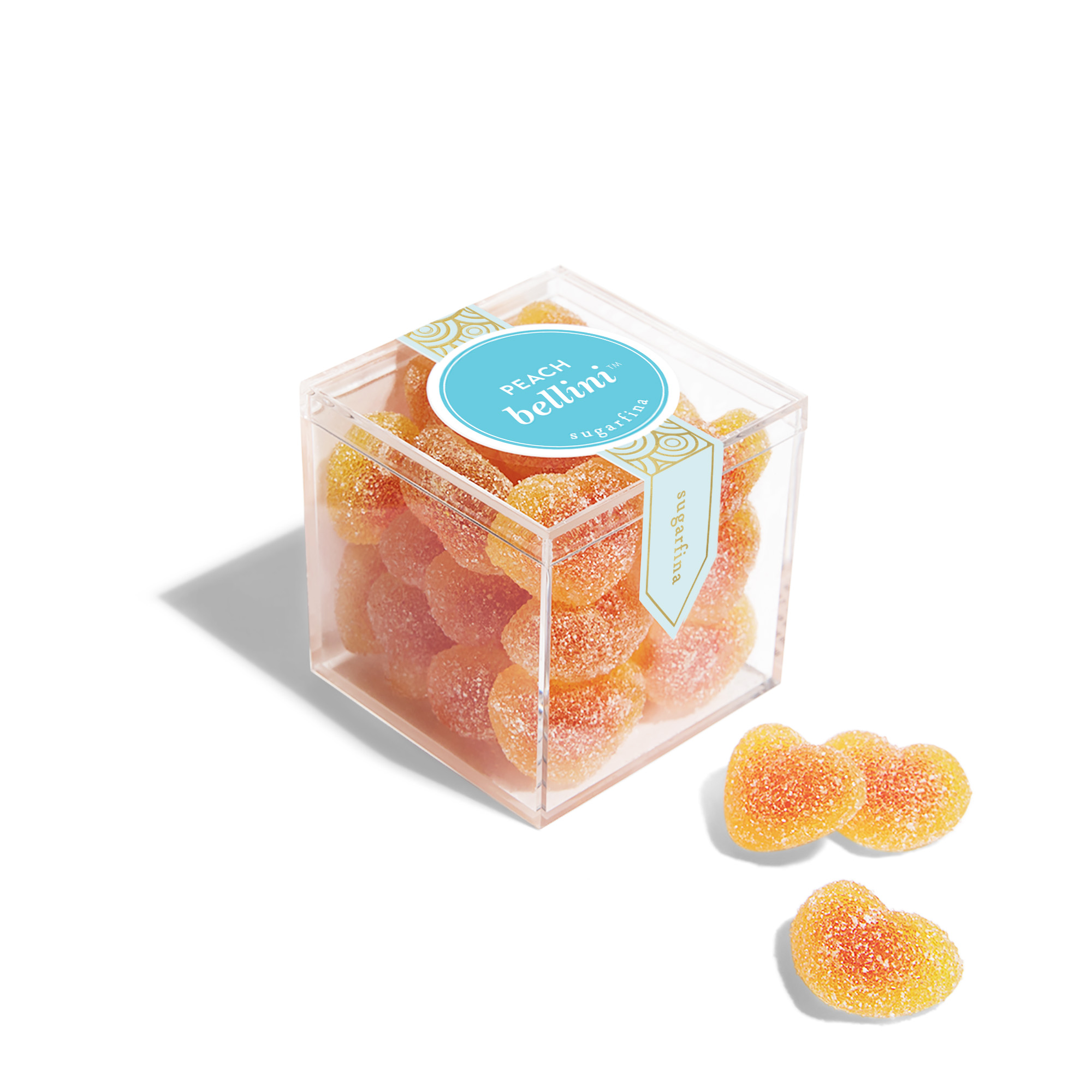 Order Peach Bellini (small cube) food online from Sugarfina store, Los Angeles on bringmethat.com