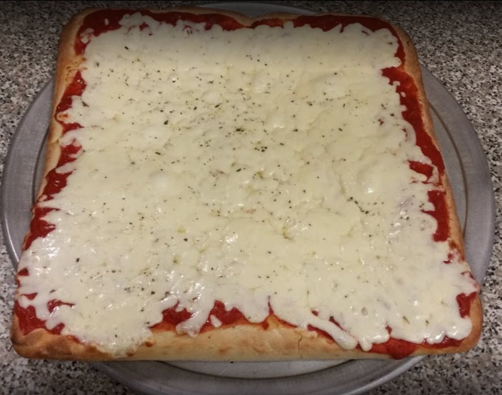 Order Extra Cheese Sicilian Pizza - Pizza food online from Casa Rosaria's store, Plainsboro Township on bringmethat.com