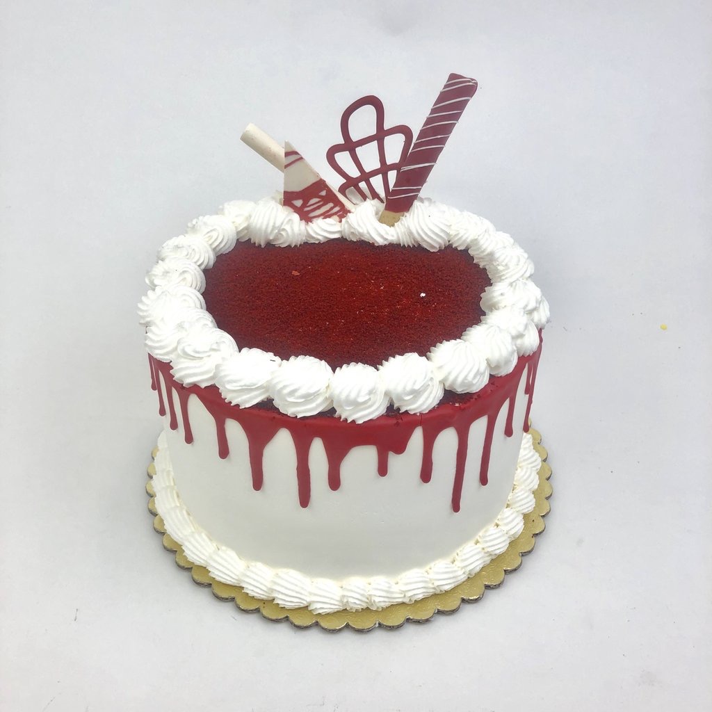 Order Red Velvet Signature Cake food online from Cinderella Cakes store, Laguna Niguel on bringmethat.com