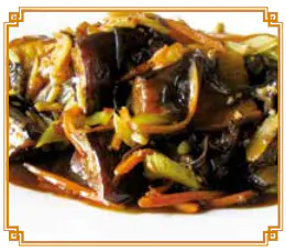 Order 45. Eggplant with Spicy Garlic Sauce food online from Sam's China Bistro store, El Paso on bringmethat.com