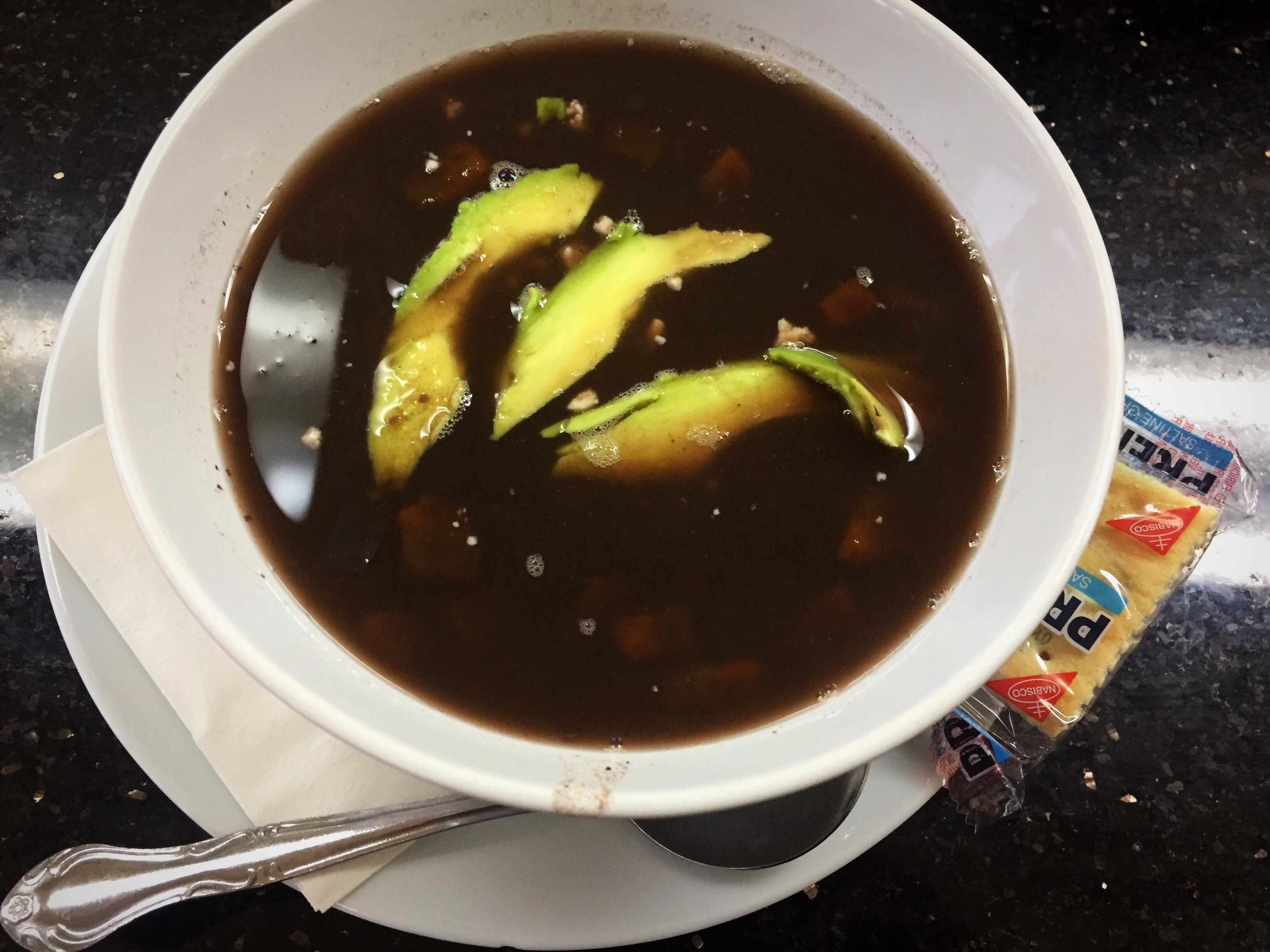 Order Black Bean Soup food online from Healthy Garden & Gourmet Pizza store, Collingswood on bringmethat.com