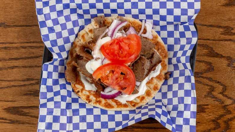 Order Gyro on Pita with Fries food online from Flame On Peri Peri Grill store, Niles on bringmethat.com