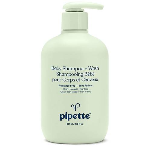 Order Pipette Baby Shampoo + Wash Fragrance Free - 11.8 fl oz food online from Walgreens store, Temple on bringmethat.com