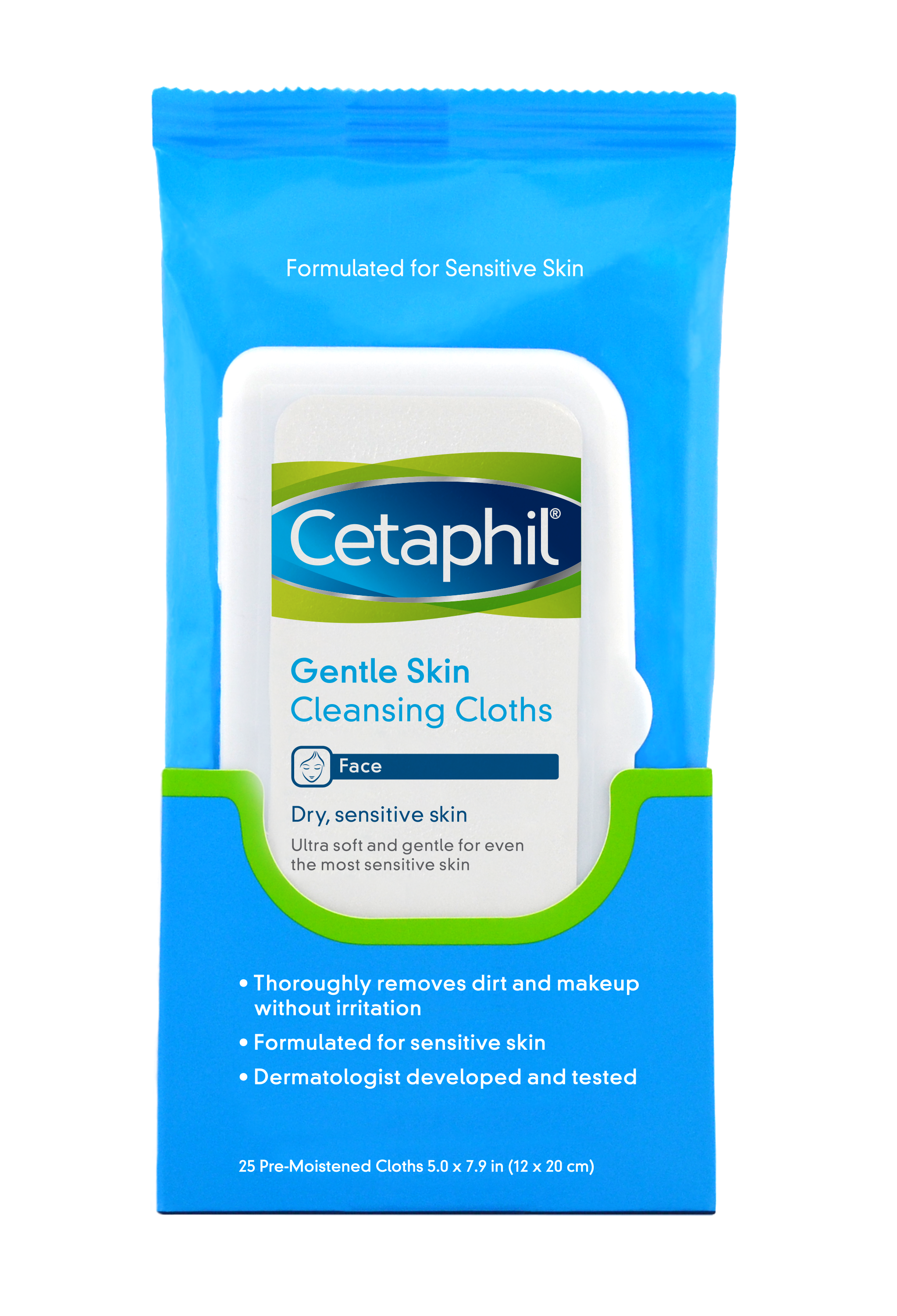 Order Cetaphil Gentle Skin Cleansing Cloths - 25 ct food online from Bartell store, Edmonds on bringmethat.com