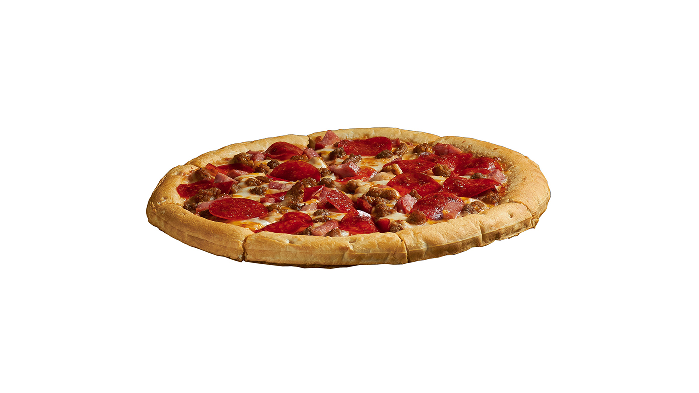 Order Large 5-Meat Pizza Whole Pie food online from Chevron store, Monrovia on bringmethat.com